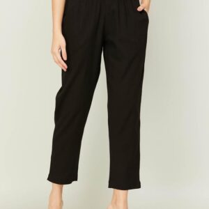 MELANGE Women Solid Straight Pants
